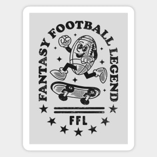 Funny Vintage Touchdown: Fantasy Football Legend Magnet